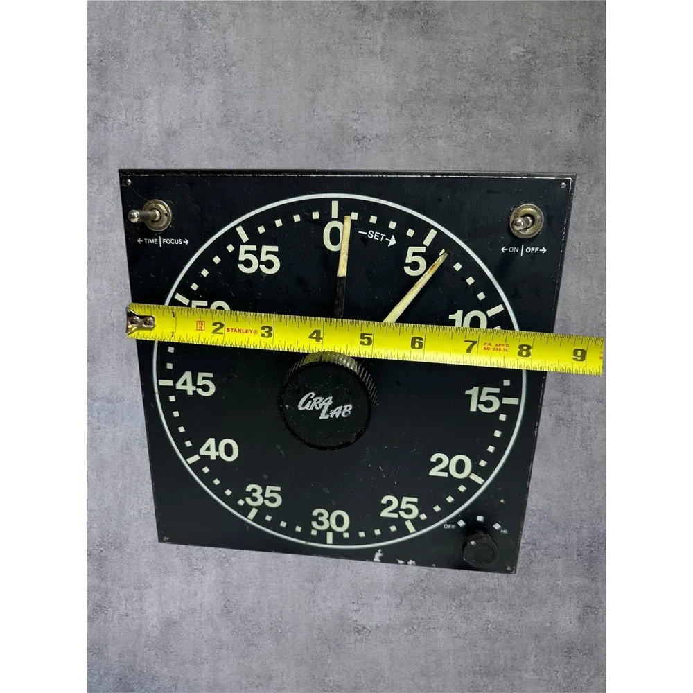 GraLab Darkroom Timer Model 300 Black‎ Vintage Luminous Dial 60 Min Analog-WORKS